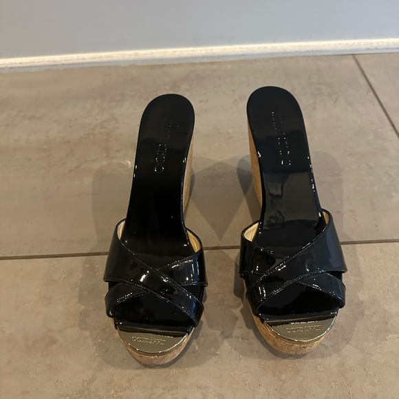 Jimmy Choo Black Patent Leather Heels - Picture 2 of 9